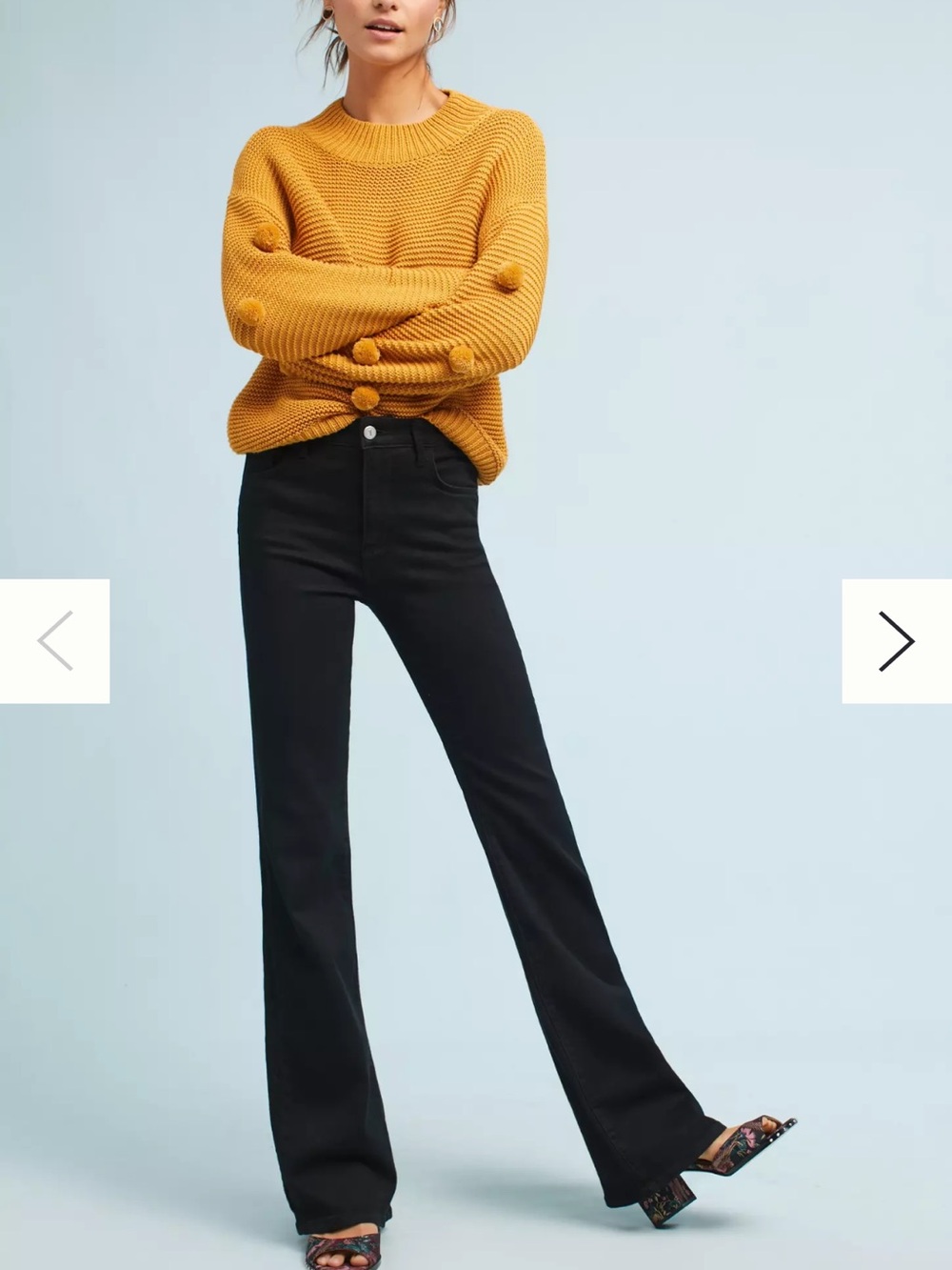 Anthropologie Pilcro High-Rise Bootcut Jeans Black
